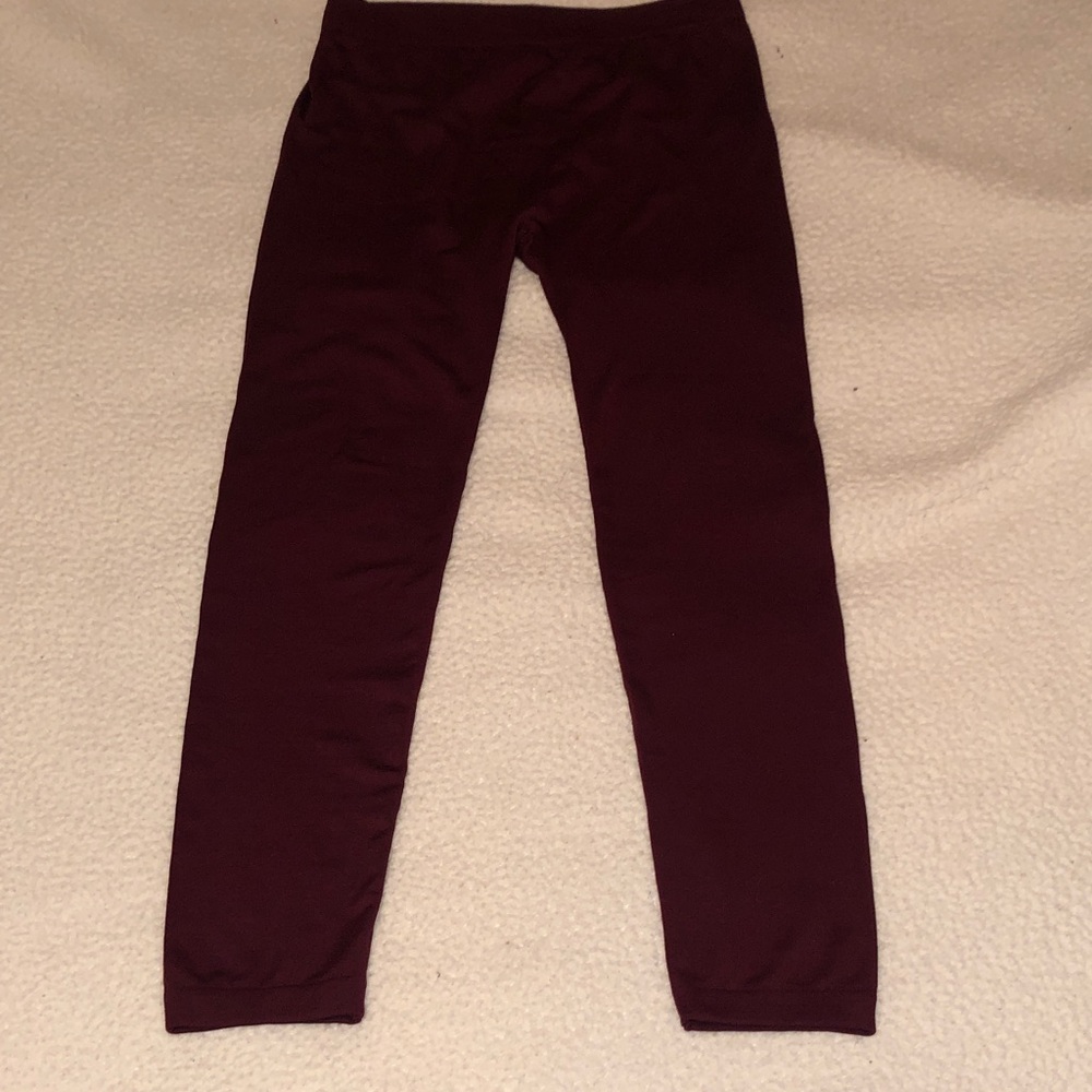 Planet Gold women’s Wine/Burgundy Stretch Leggings